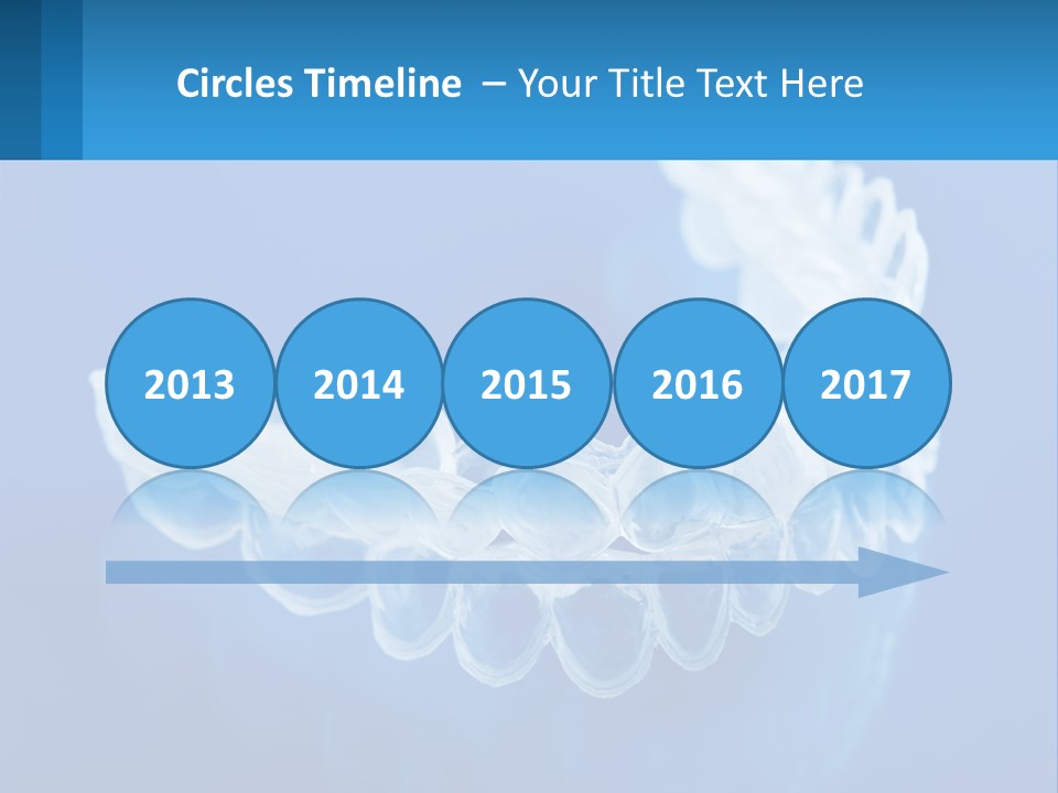 A Clear Plastic Toothbrush Holder On A Blue Background PowerPoint Template