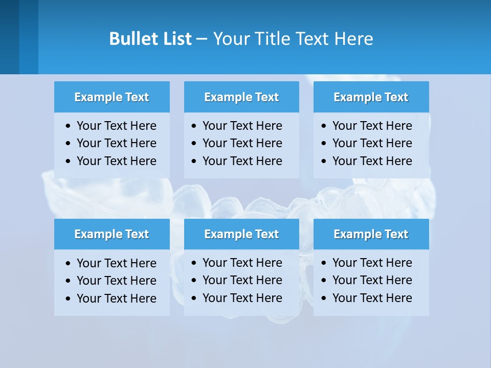 A Clear Plastic Toothbrush Holder On A Blue Background PowerPoint Template
