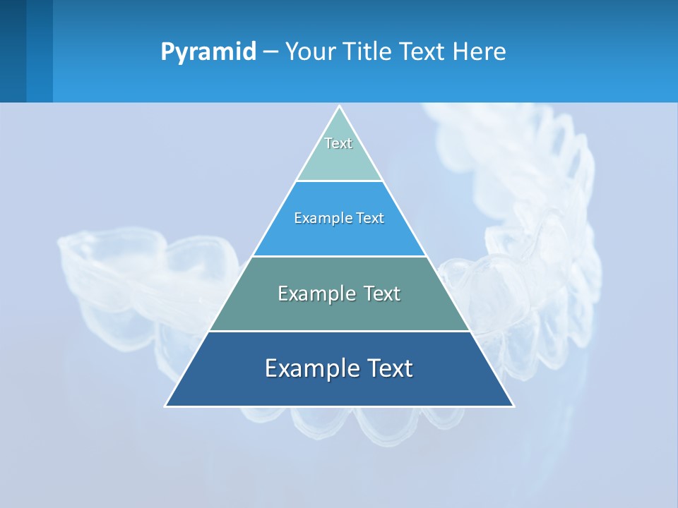 A Clear Plastic Toothbrush Holder On A Blue Background PowerPoint Template