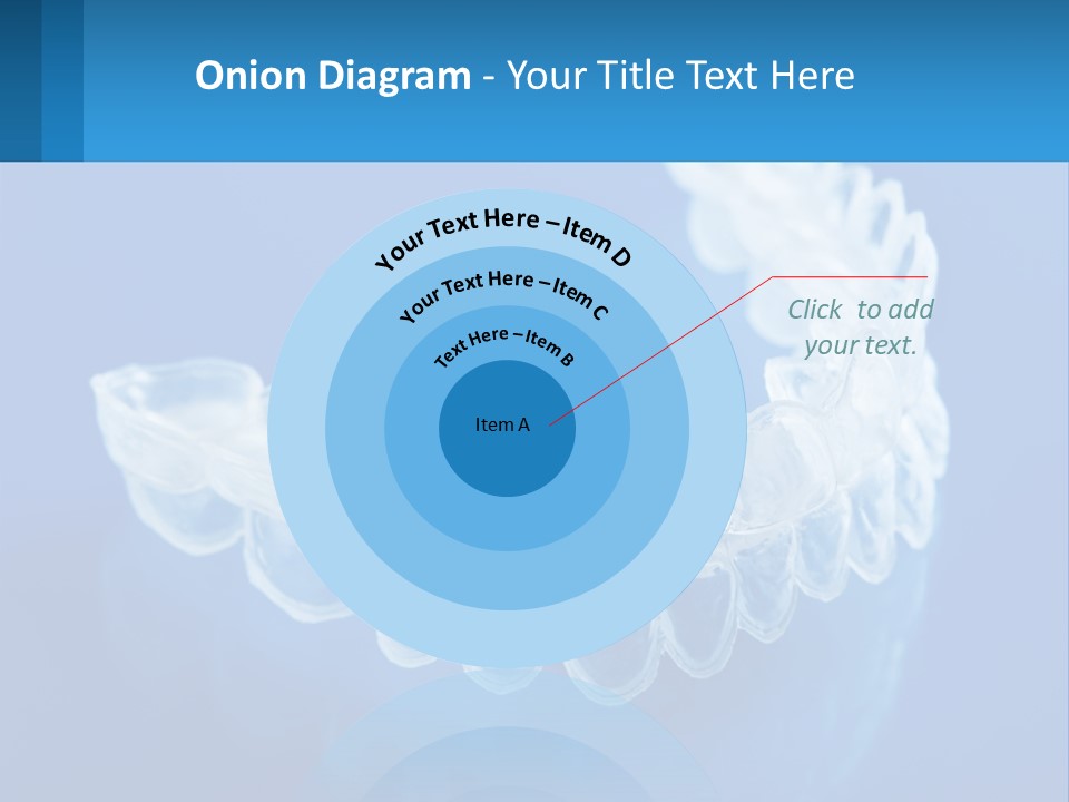 A Clear Plastic Toothbrush Holder On A Blue Background PowerPoint Template