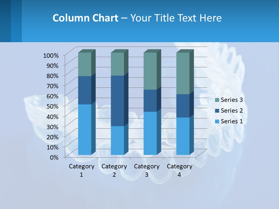 A Clear Plastic Toothbrush Holder On A Blue Background PowerPoint Template