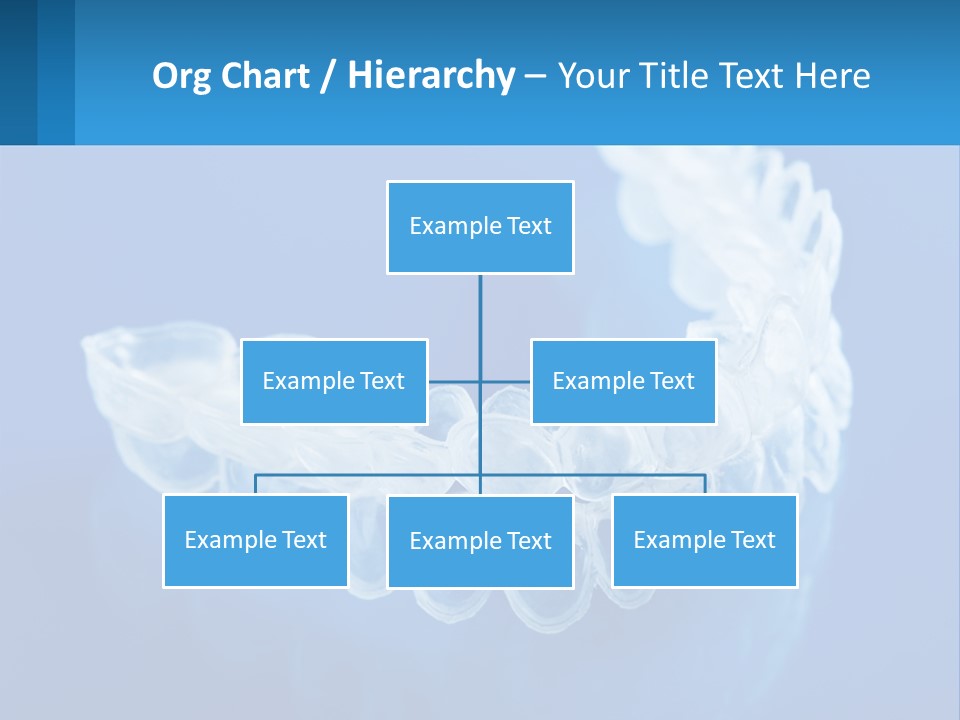 A Clear Plastic Toothbrush Holder On A Blue Background PowerPoint Template