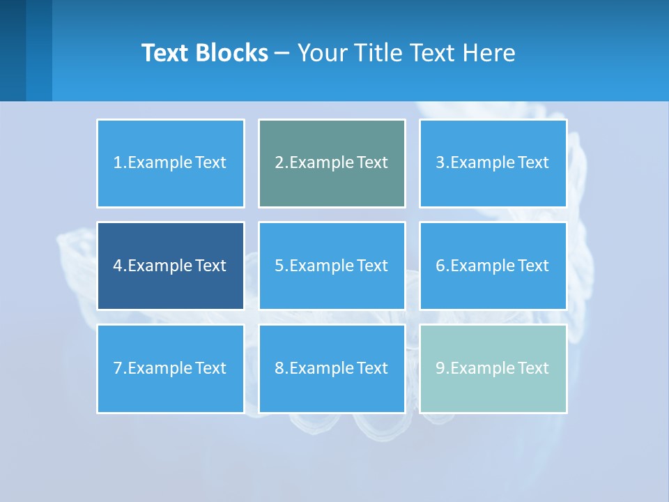 A Clear Plastic Toothbrush Holder On A Blue Background PowerPoint Template