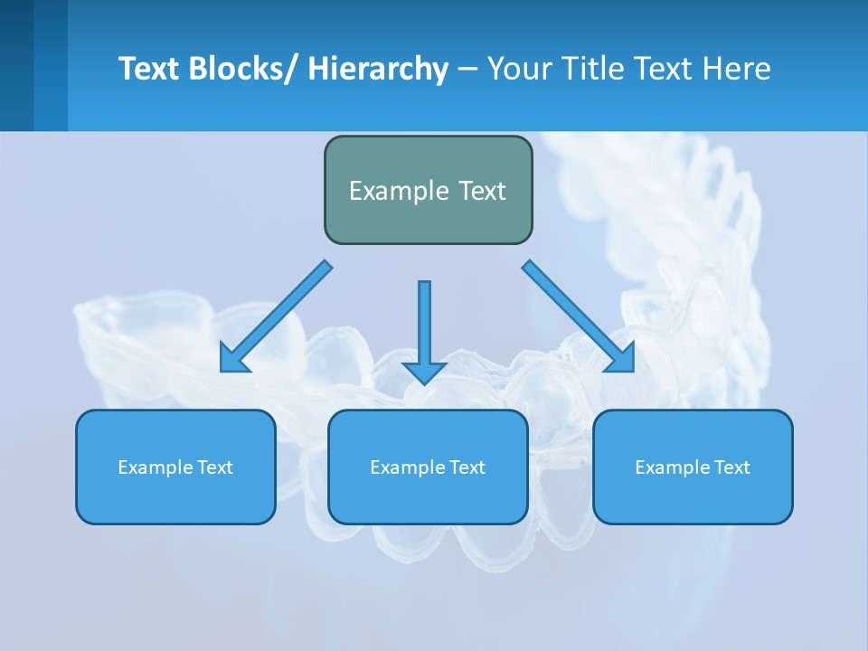 A Clear Plastic Toothbrush Holder On A Blue Background PowerPoint Template
