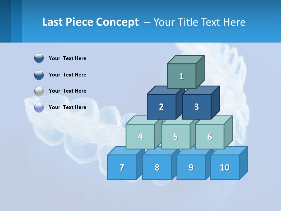 A Clear Plastic Toothbrush Holder On A Blue Background PowerPoint Template