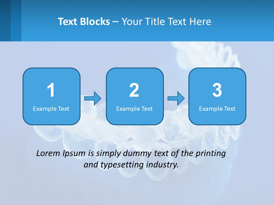 A Clear Plastic Toothbrush Holder On A Blue Background PowerPoint Template