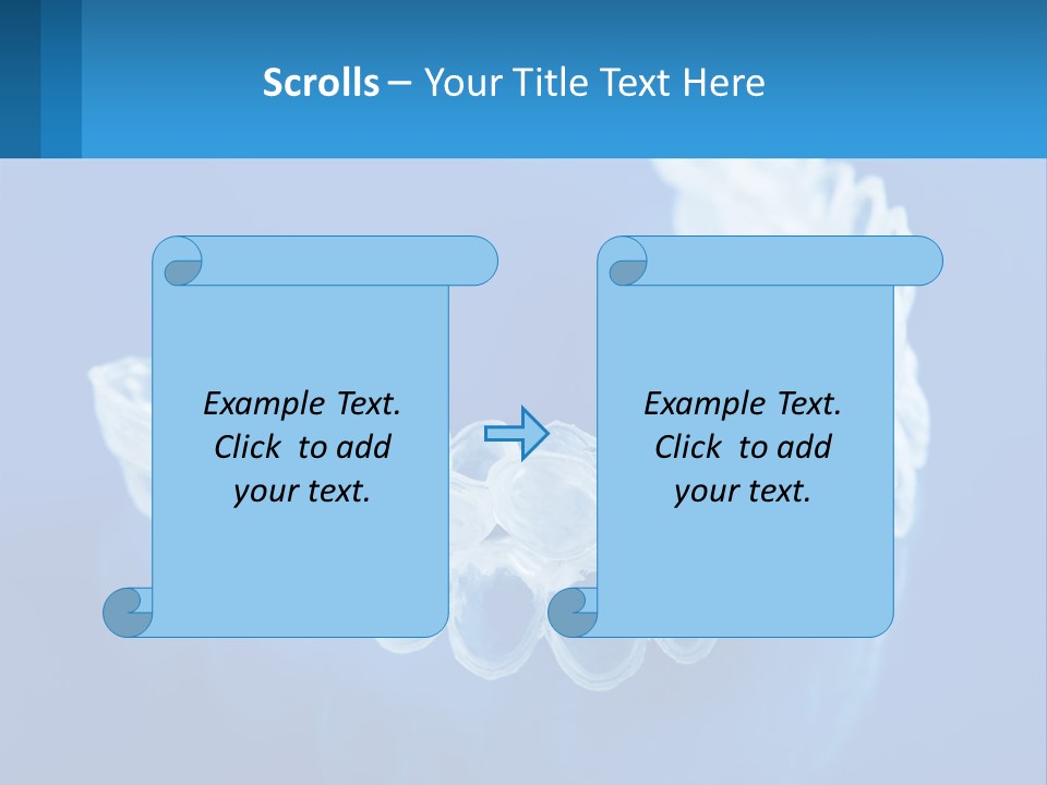 A Clear Plastic Toothbrush Holder On A Blue Background PowerPoint Template
