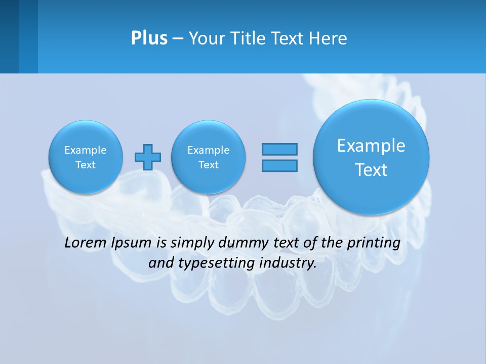 A Clear Plastic Toothbrush Holder On A Blue Background PowerPoint Template
