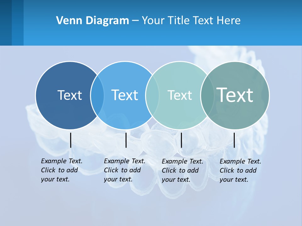 A Clear Plastic Toothbrush Holder On A Blue Background PowerPoint Template