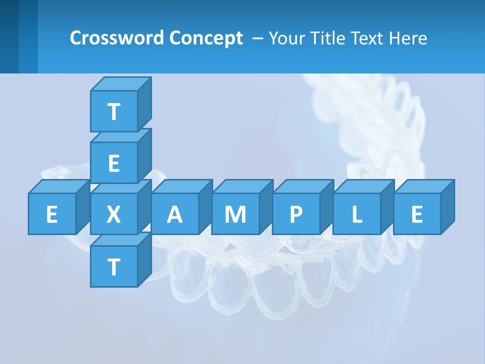 A Clear Plastic Toothbrush Holder On A Blue Background PowerPoint Template