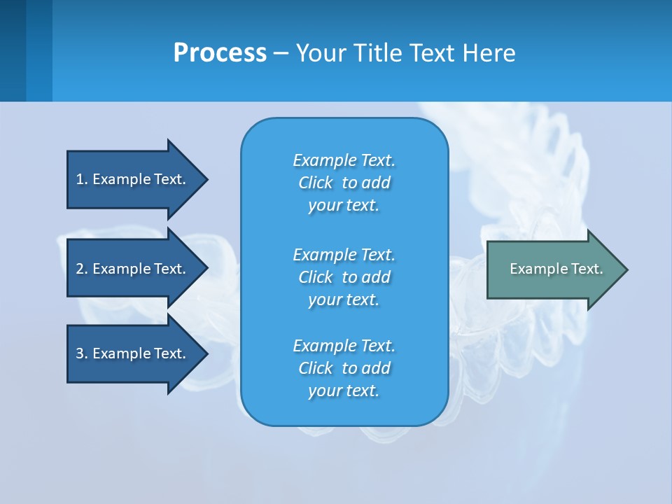 A Clear Plastic Toothbrush Holder On A Blue Background PowerPoint Template
