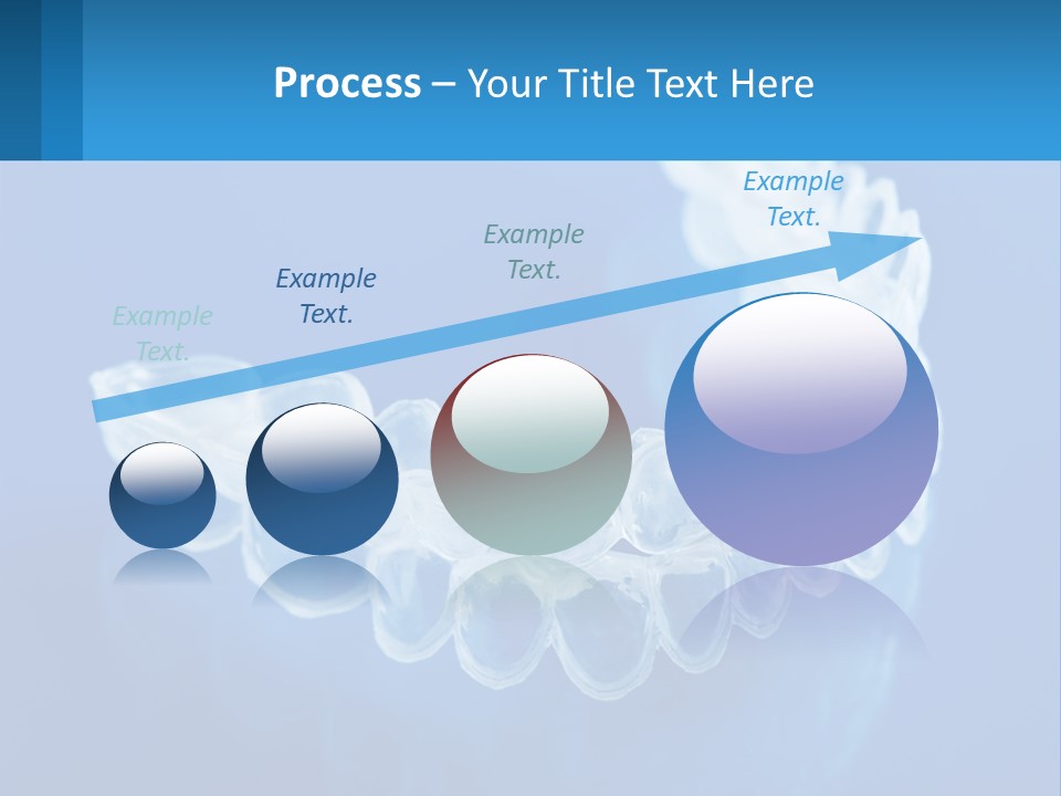 A Clear Plastic Toothbrush Holder On A Blue Background PowerPoint Template