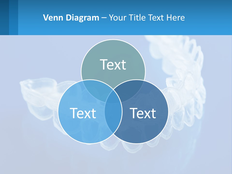 A Clear Plastic Toothbrush Holder On A Blue Background PowerPoint Template