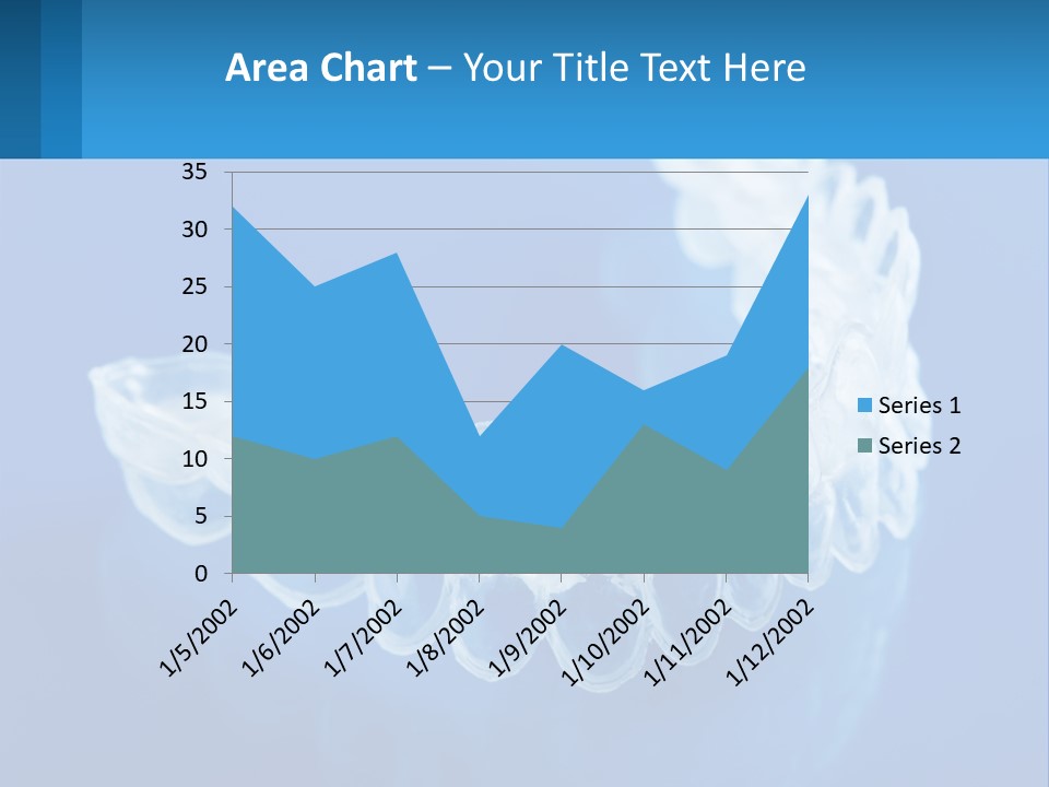 A Clear Plastic Toothbrush Holder On A Blue Background PowerPoint Template