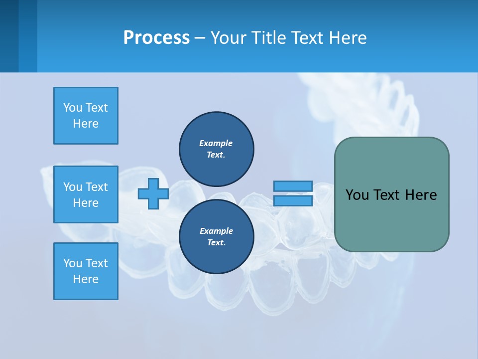 A Clear Plastic Toothbrush Holder On A Blue Background PowerPoint Template