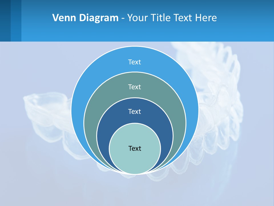 A Clear Plastic Toothbrush Holder On A Blue Background PowerPoint Template