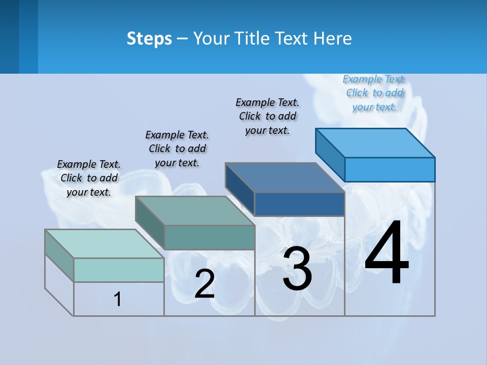 A Clear Plastic Toothbrush Holder On A Blue Background PowerPoint Template