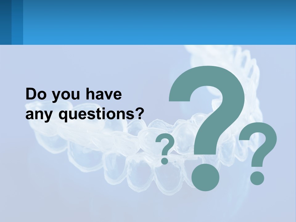 A Clear Plastic Toothbrush Holder On A Blue Background PowerPoint Template