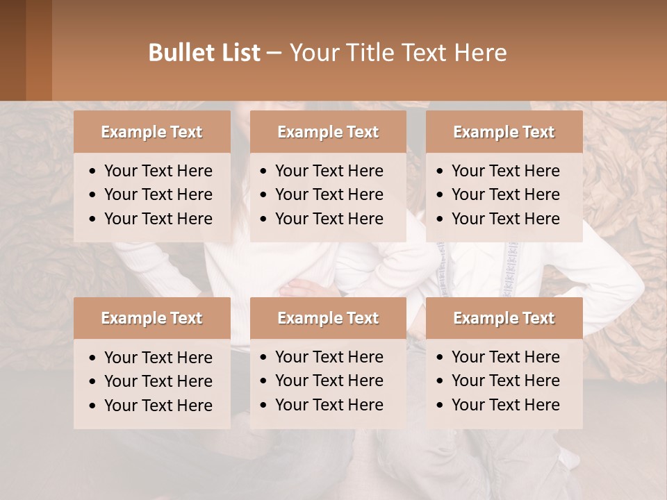 Two Young Girls Sitting On A Couch With Hats On Their Heads PowerPoint Template