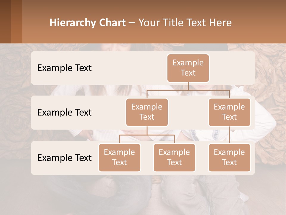 Two Young Girls Sitting On A Couch With Hats On Their Heads PowerPoint Template