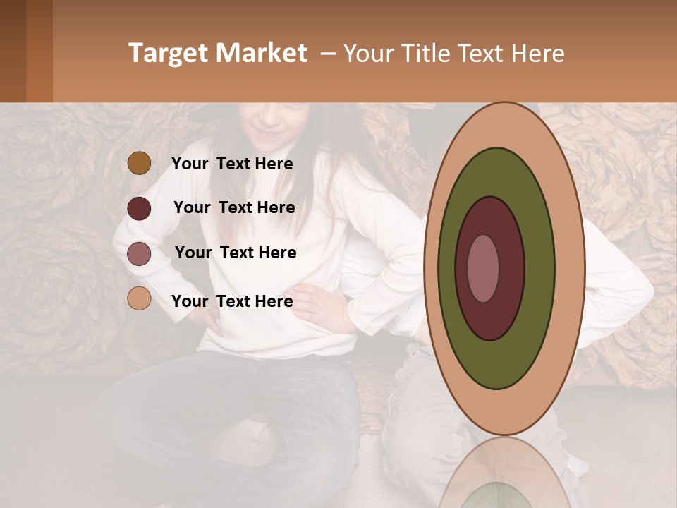 Two Young Girls Sitting On A Couch With Hats On Their Heads PowerPoint Template