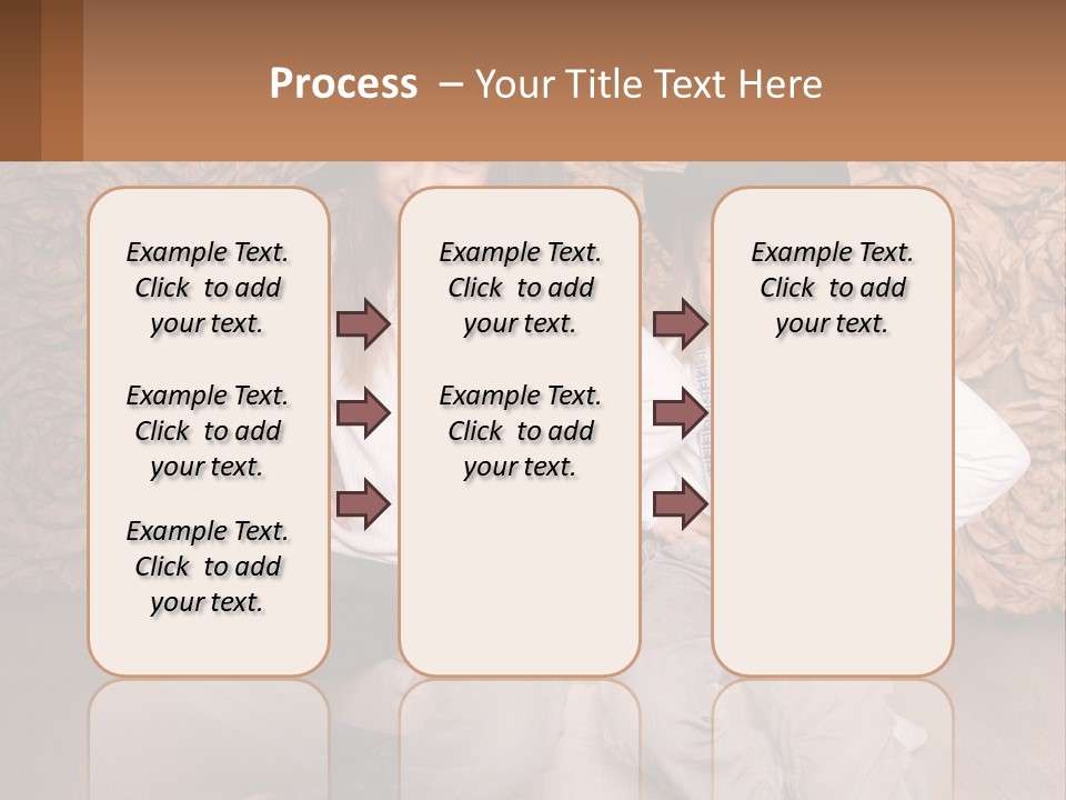Two Young Girls Sitting On A Couch With Hats On Their Heads PowerPoint Template