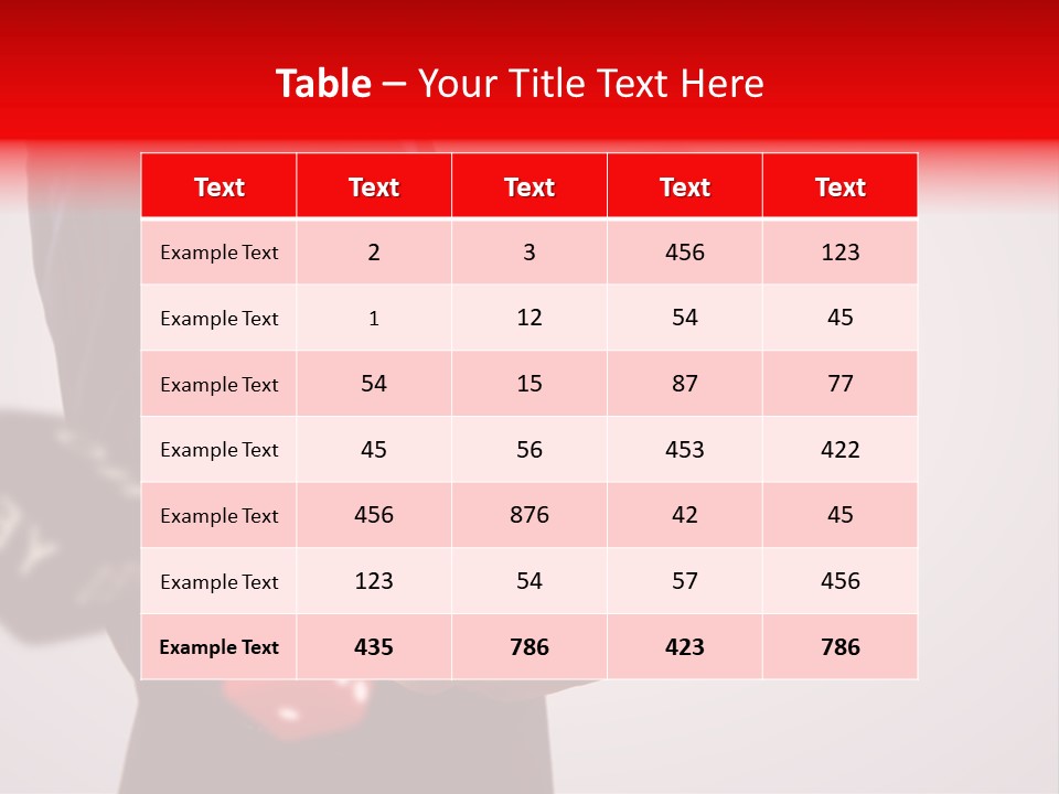 A Man In A Suit Is Holding A Dice PowerPoint Template