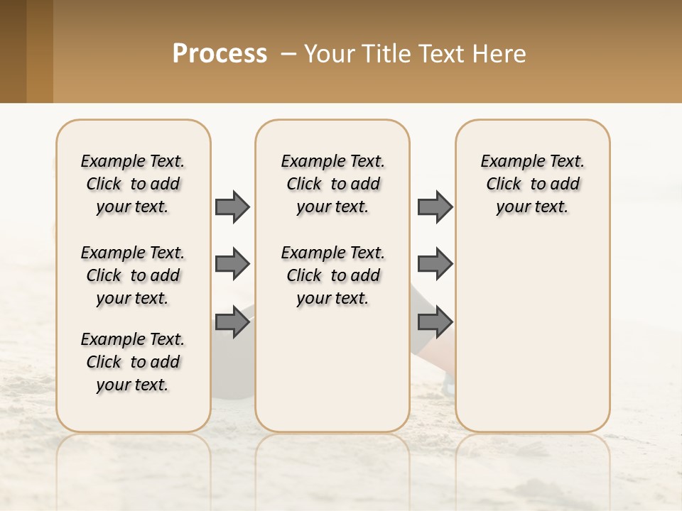 A Woman Is Doing A Plank On The Beach PowerPoint Template