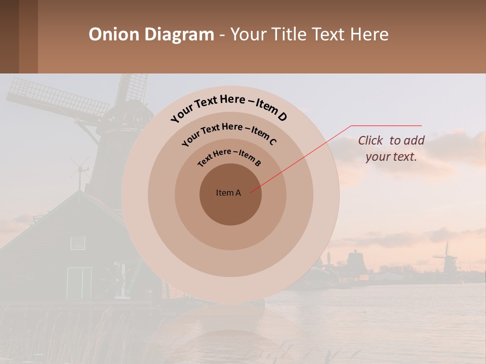 A Group Of Windmills Sitting Next To A Body Of Water PowerPoint Template