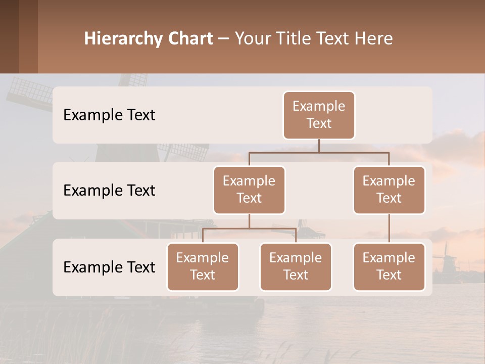 A Group Of Windmills Sitting Next To A Body Of Water PowerPoint Template