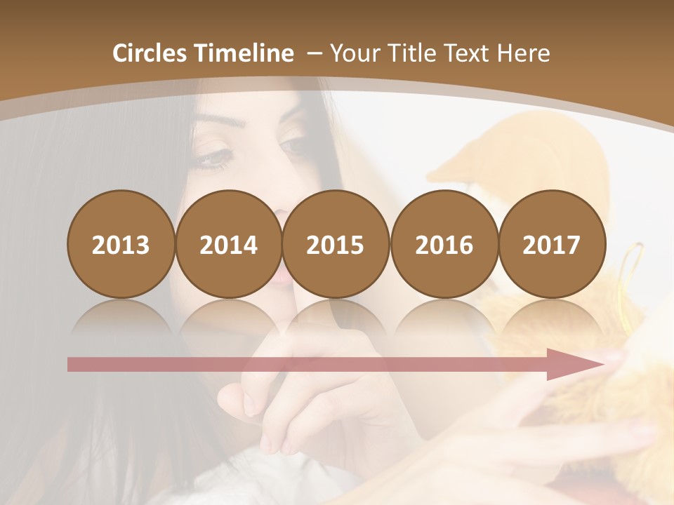 A Woman Laying In Bed Holding A Stuffed Animal PowerPoint Template