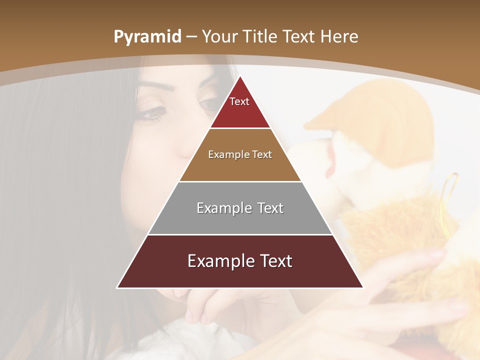 A Woman Laying In Bed Holding A Stuffed Animal PowerPoint Template