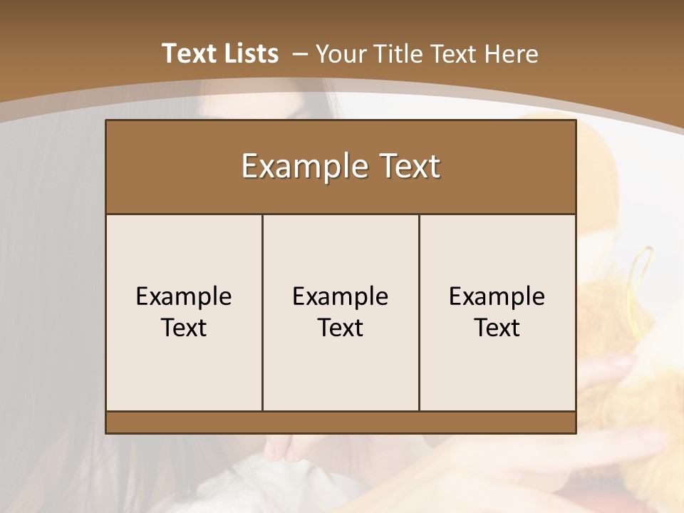 A Woman Laying In Bed Holding A Stuffed Animal PowerPoint Template