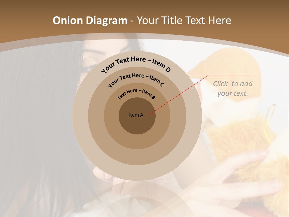 A Woman Laying In Bed Holding A Stuffed Animal PowerPoint Template