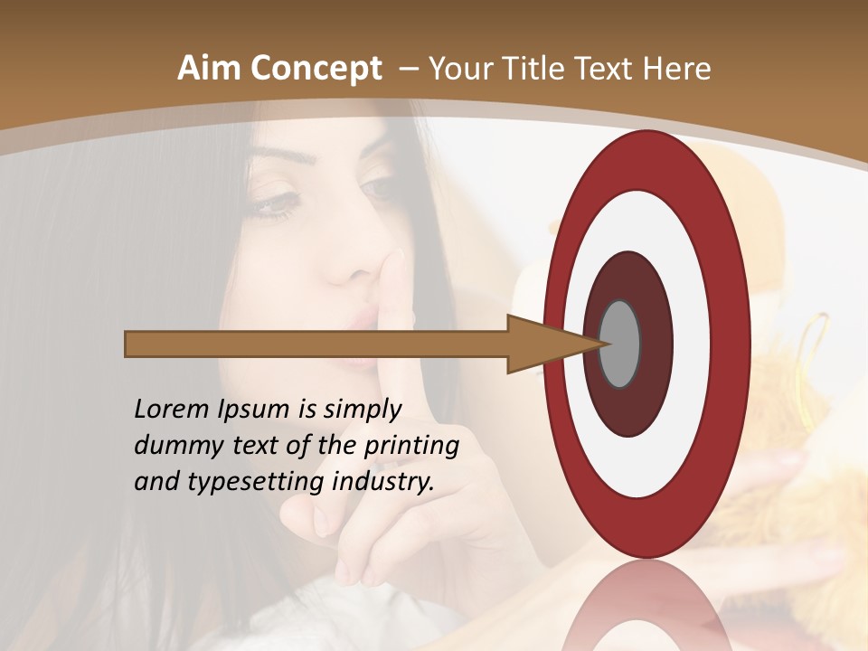 A Woman Laying In Bed Holding A Stuffed Animal PowerPoint Template