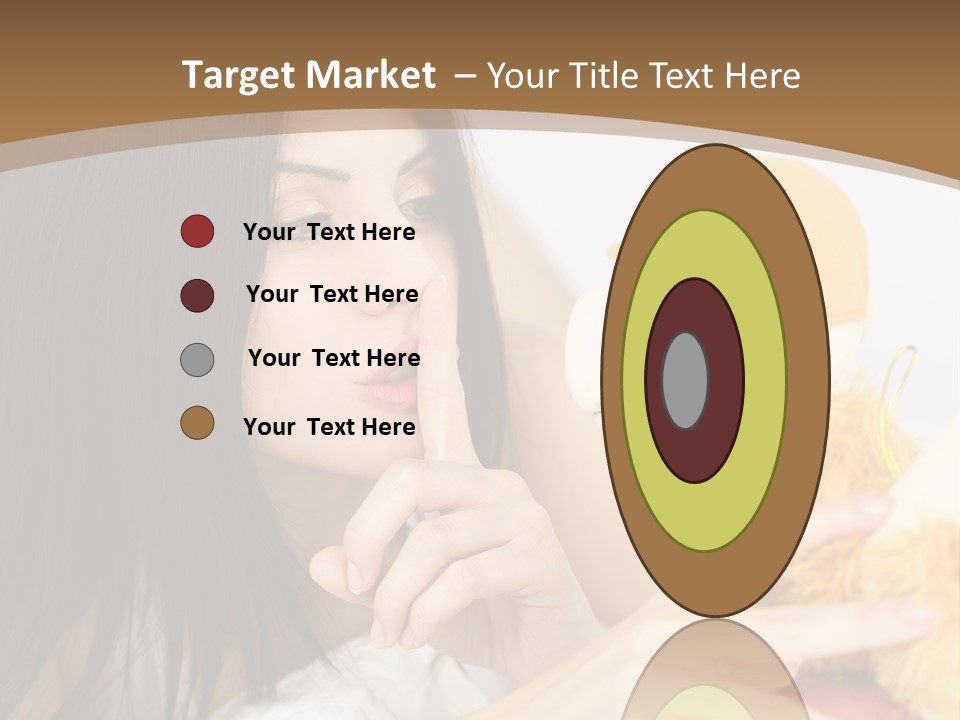 A Woman Laying In Bed Holding A Stuffed Animal PowerPoint Template