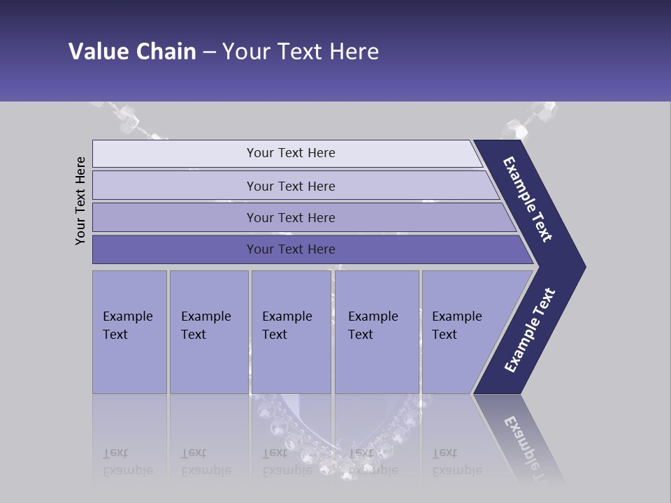 A Necklace With A Purple Heart On It PowerPoint Template