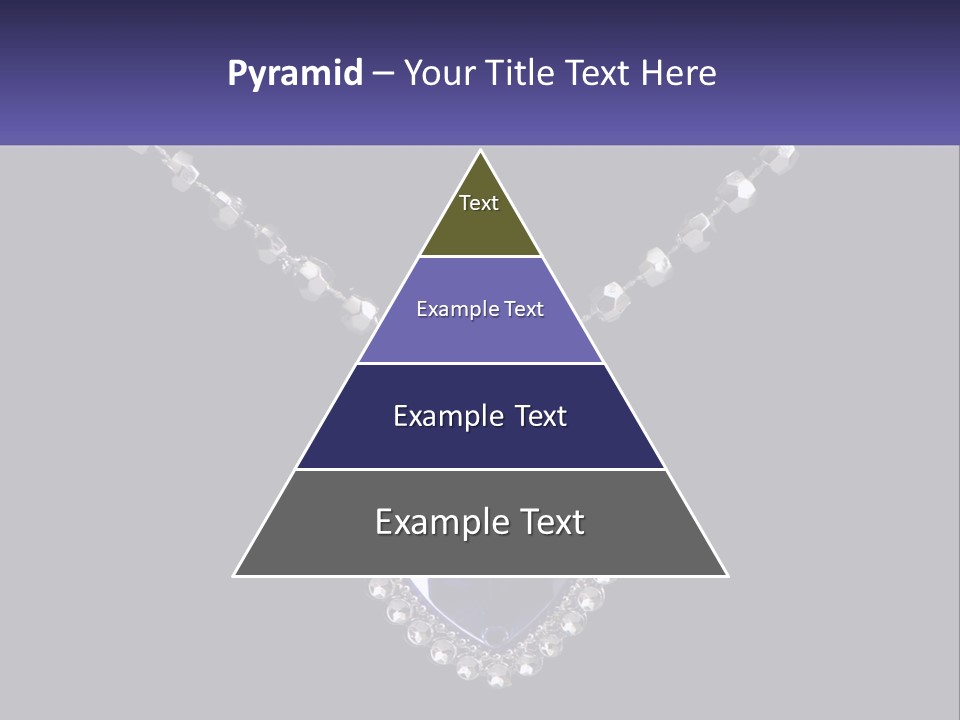 A Necklace With A Purple Heart On It PowerPoint Template