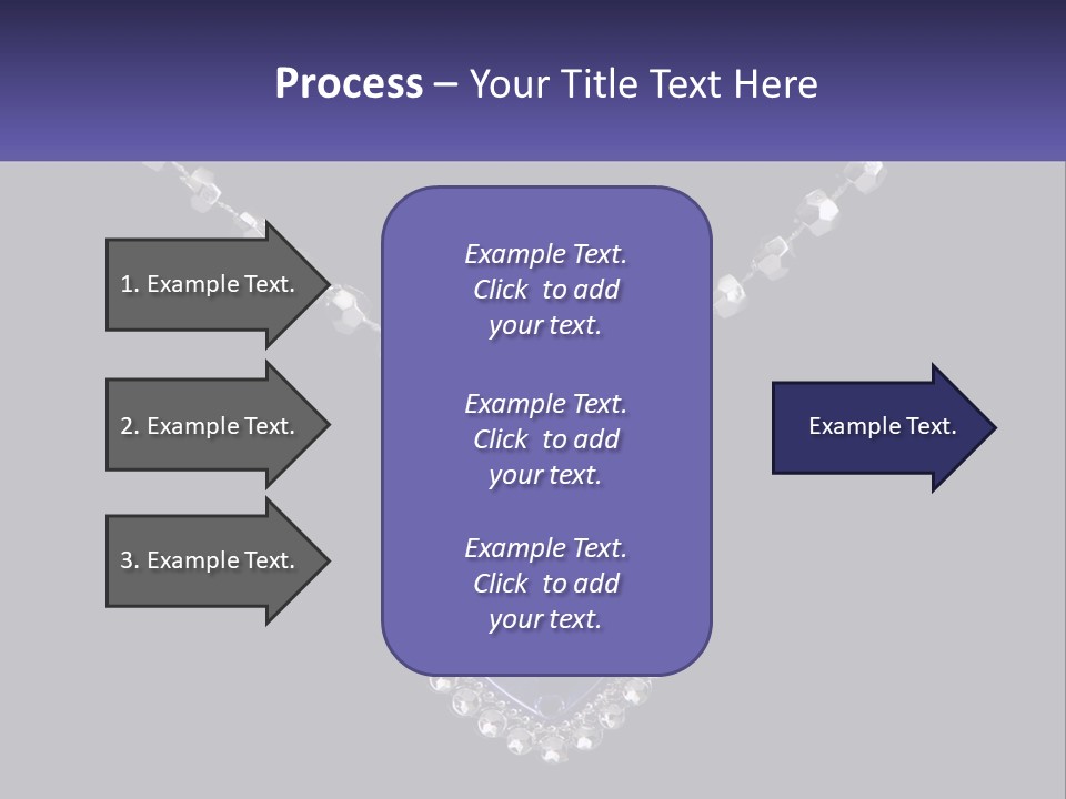 A Necklace With A Purple Heart On It PowerPoint Template