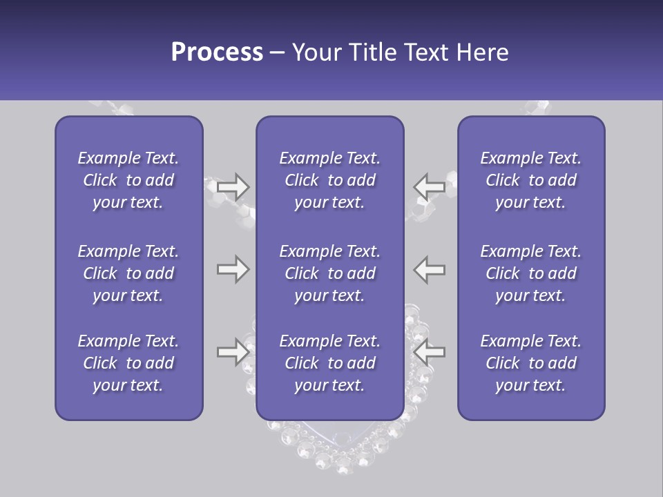 A Necklace With A Purple Heart On It PowerPoint Template