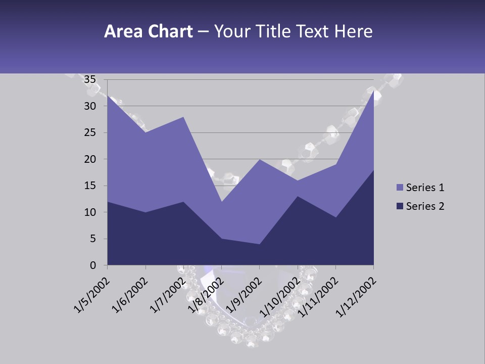 A Necklace With A Purple Heart On It PowerPoint Template
