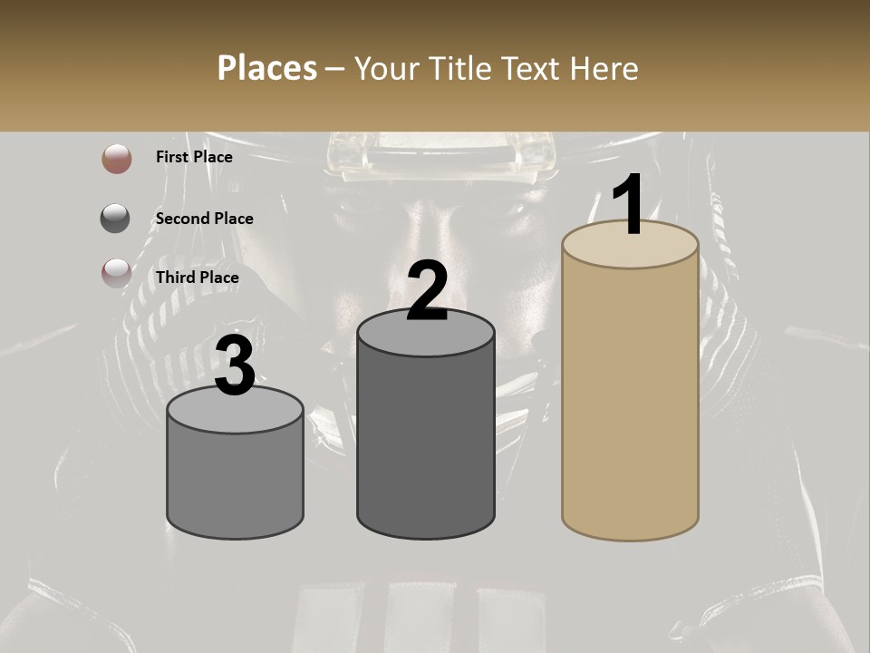 A Football Player Holding His Helmet Over His Face PowerPoint Template