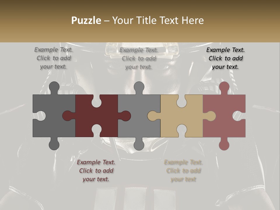 A Football Player Holding His Helmet Over His Face PowerPoint Template