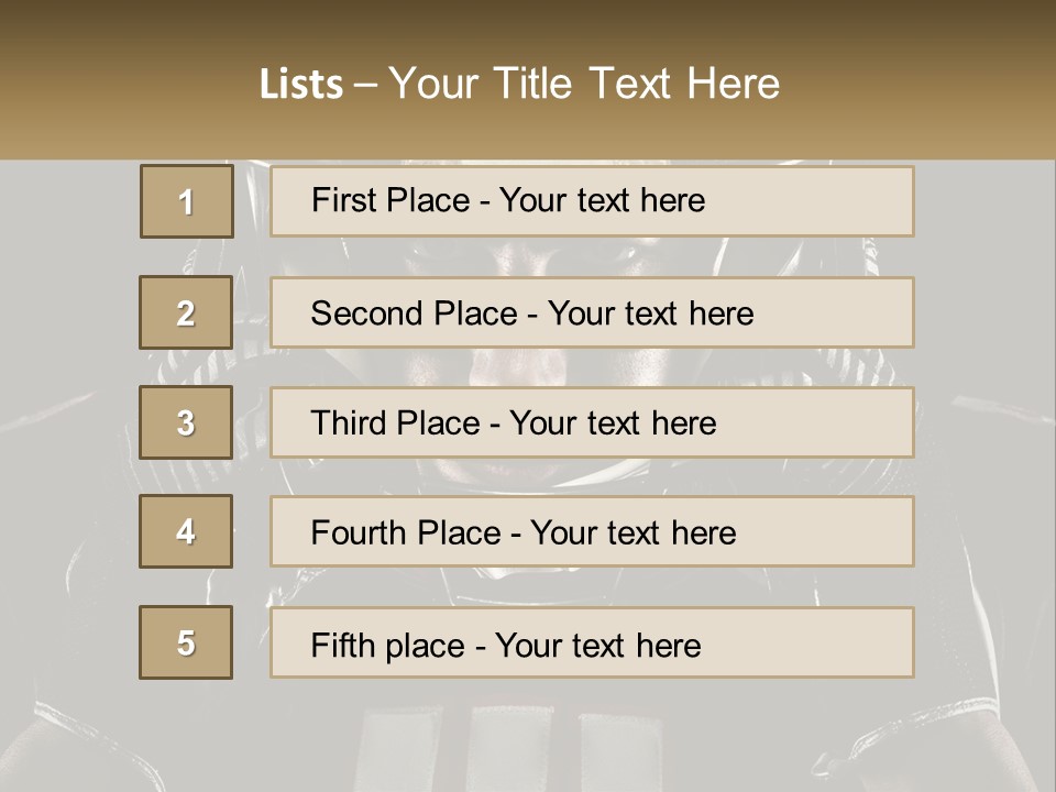 A Football Player Holding His Helmet Over His Face PowerPoint Template
