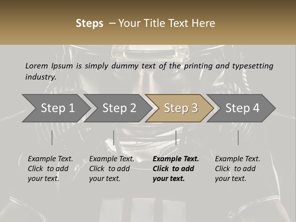 A Football Player Holding His Helmet Over His Face PowerPoint Template