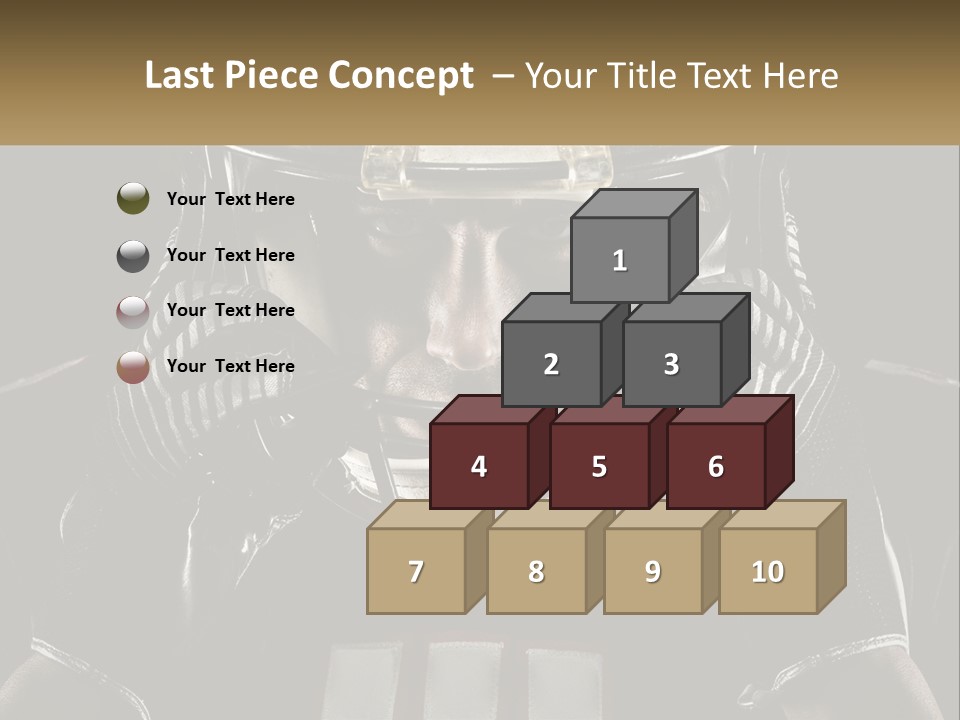 A Football Player Holding His Helmet Over His Face PowerPoint Template
