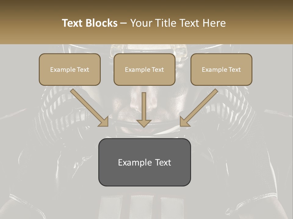 A Football Player Holding His Helmet Over His Face PowerPoint Template
