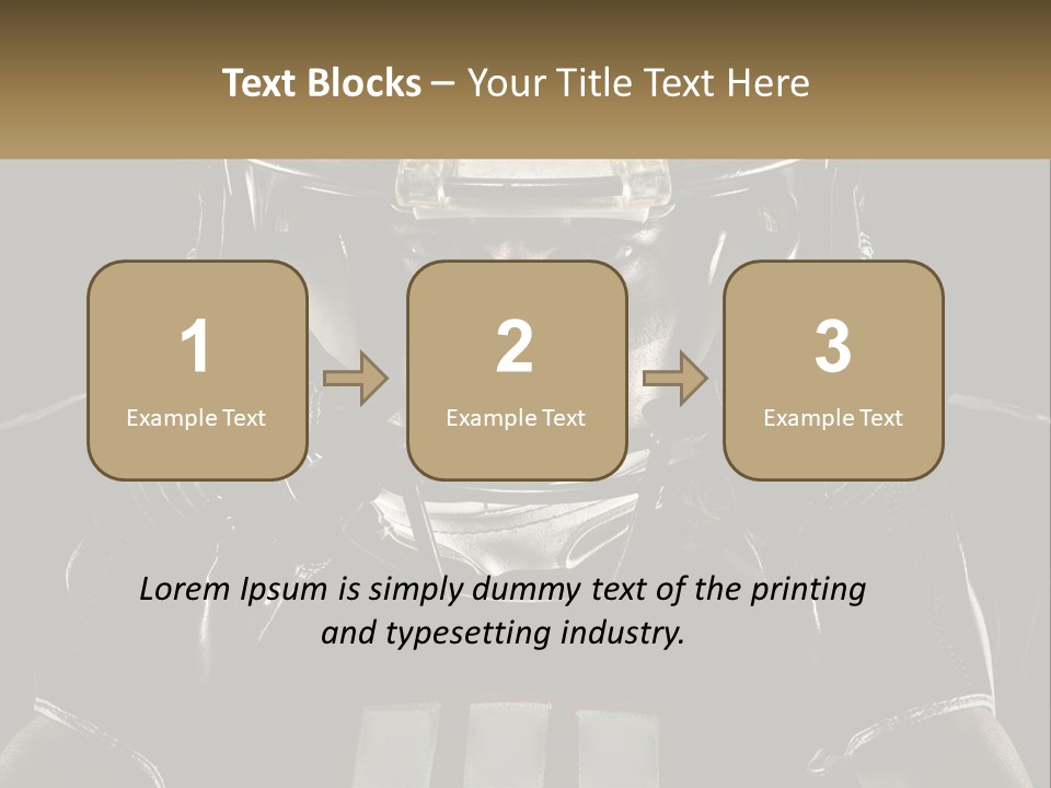 A Football Player Holding His Helmet Over His Face PowerPoint Template