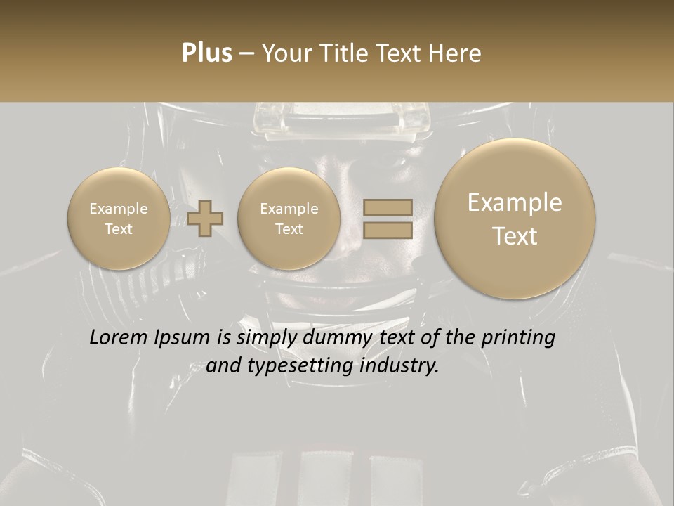 A Football Player Holding His Helmet Over His Face PowerPoint Template