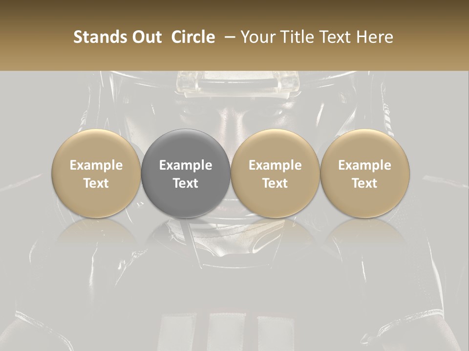 A Football Player Holding His Helmet Over His Face PowerPoint Template